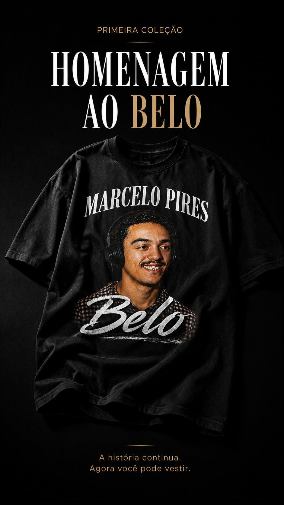 Camiseta Unissex Oversized Belo by @paginapagodeanos90