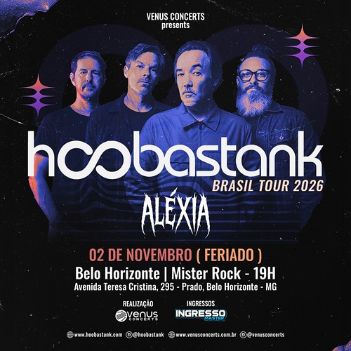 Hoobastank - Brasil Tour 2026 - Belo Horizonte