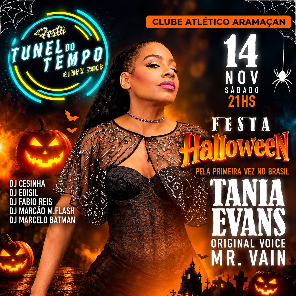 Festa Túnel do Tempo - Halloween - Aniversário 23 Anos