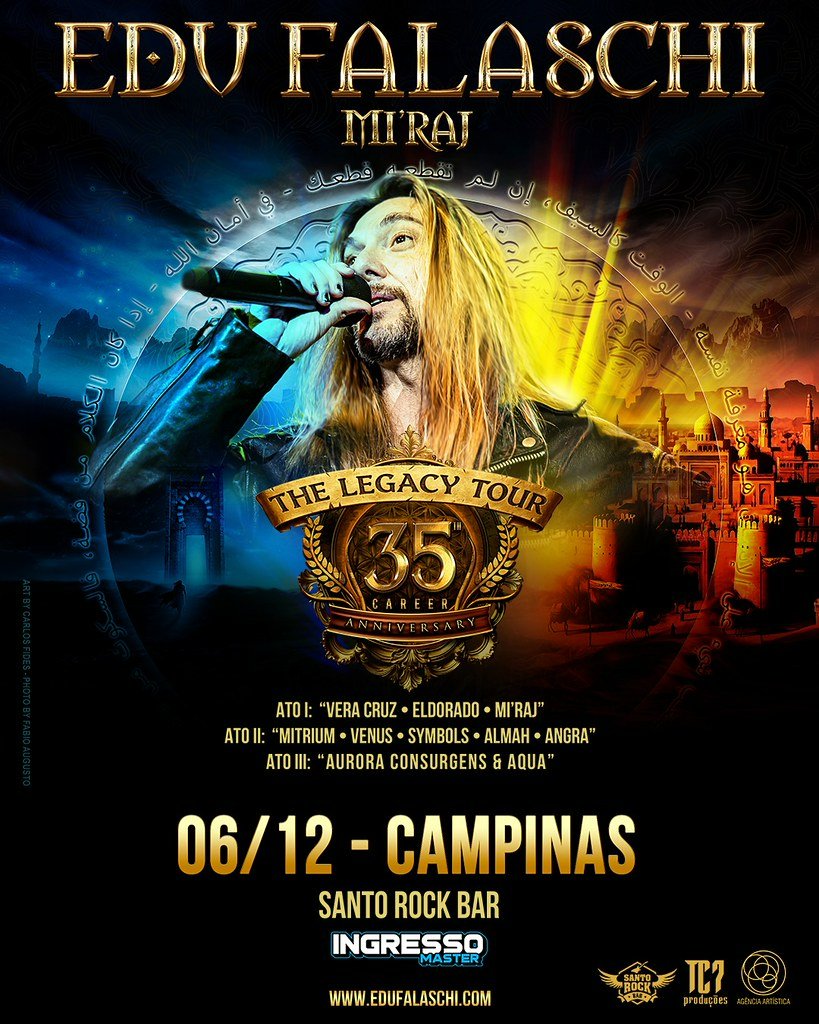 Edu Falaschi - Lançamento do Álbum Miraj - Campinas