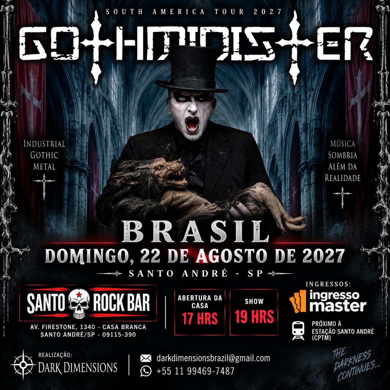 Gothminister - South America Tour 2027