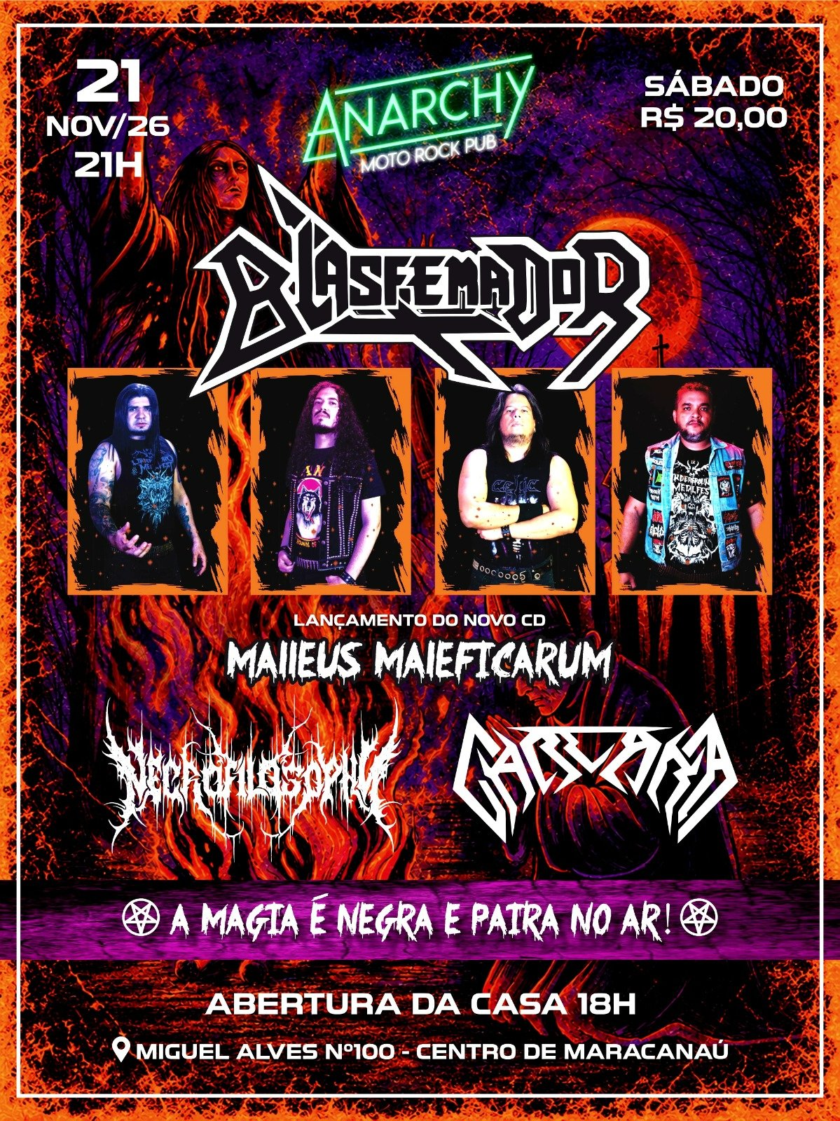 Blasfemador - Lançamento Malleus Maleficarum - Maracanaú/CE